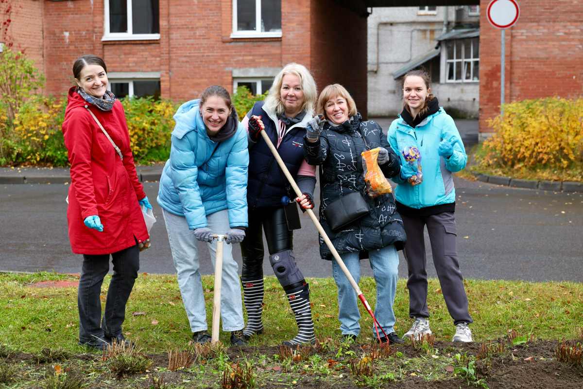 Участники субботника