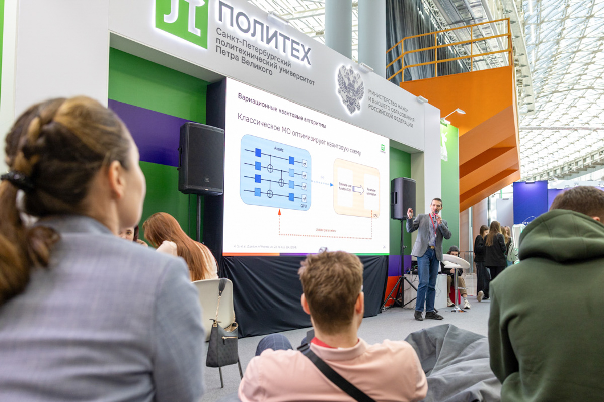 Выступление на стенде Политеха 