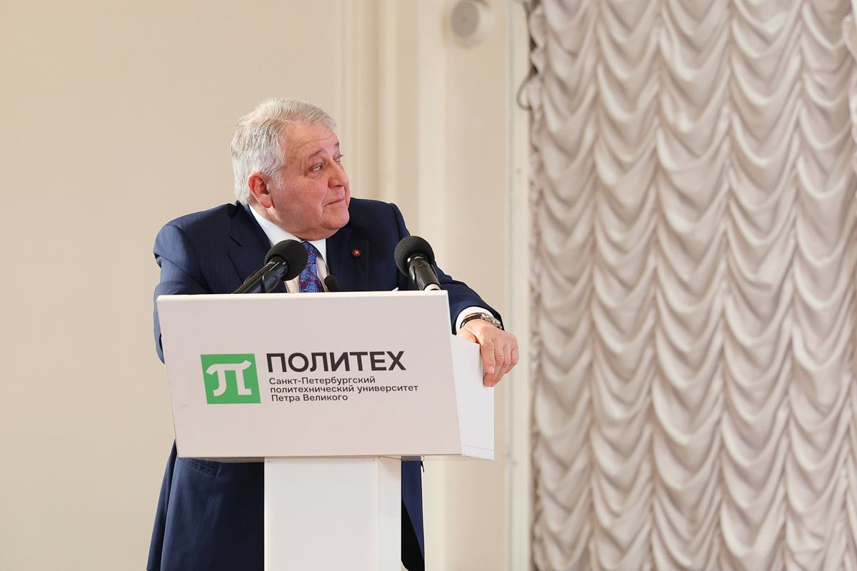 Президент Национального исследовательского центра «Курчатовский институт», председатель Наблюдательного совета СПбПУ, Почётный доктор Политеха Михаил Ковальчук 