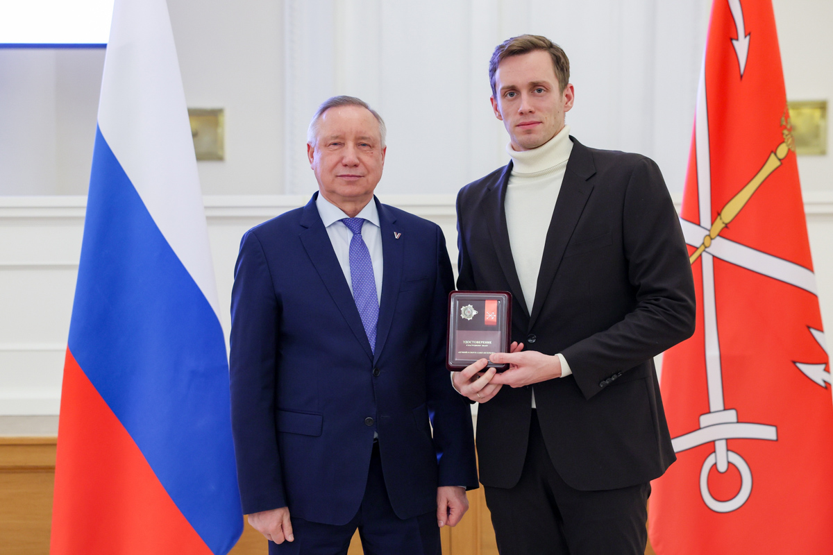 Кирилл Пригода — лучший в спорте Санкт-Петербурга в 2025 году (фото: gov.spb.ru) 