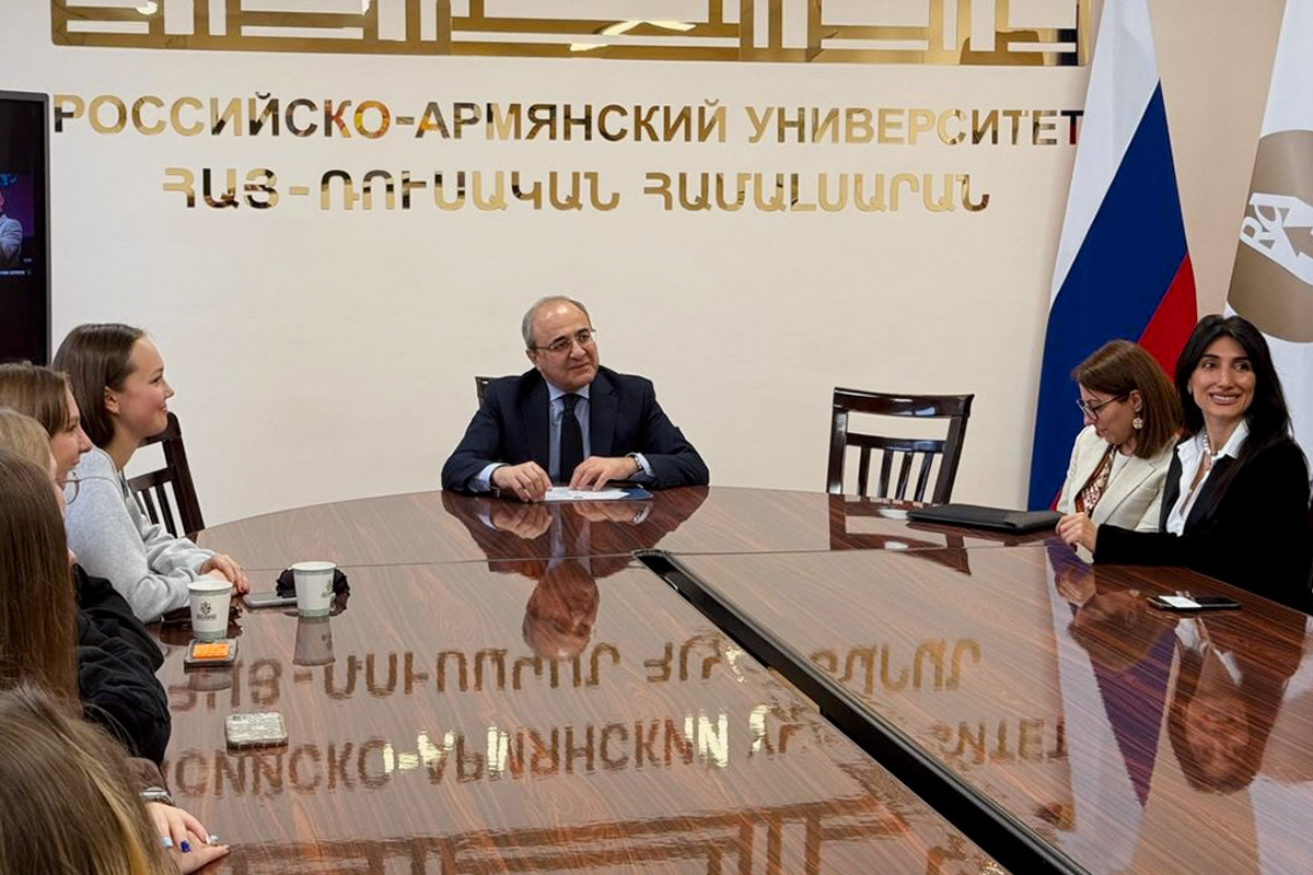 Встреча с ректором РАУ Эдвардом Сандояном 