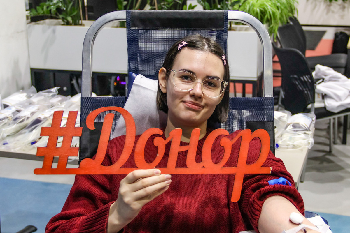 Акция позволила собрать более 44 литров донорской крови 