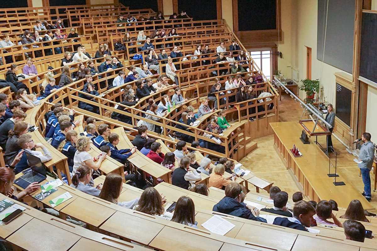 Участники открытого лектория по тригонометрии 