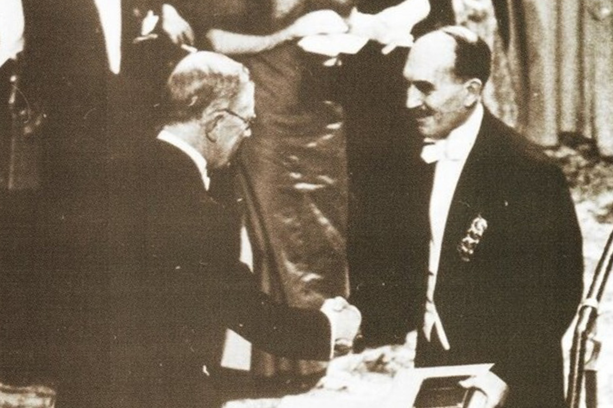 Вручение Николаю Семёнову Нобелевской премии, 1956 год 