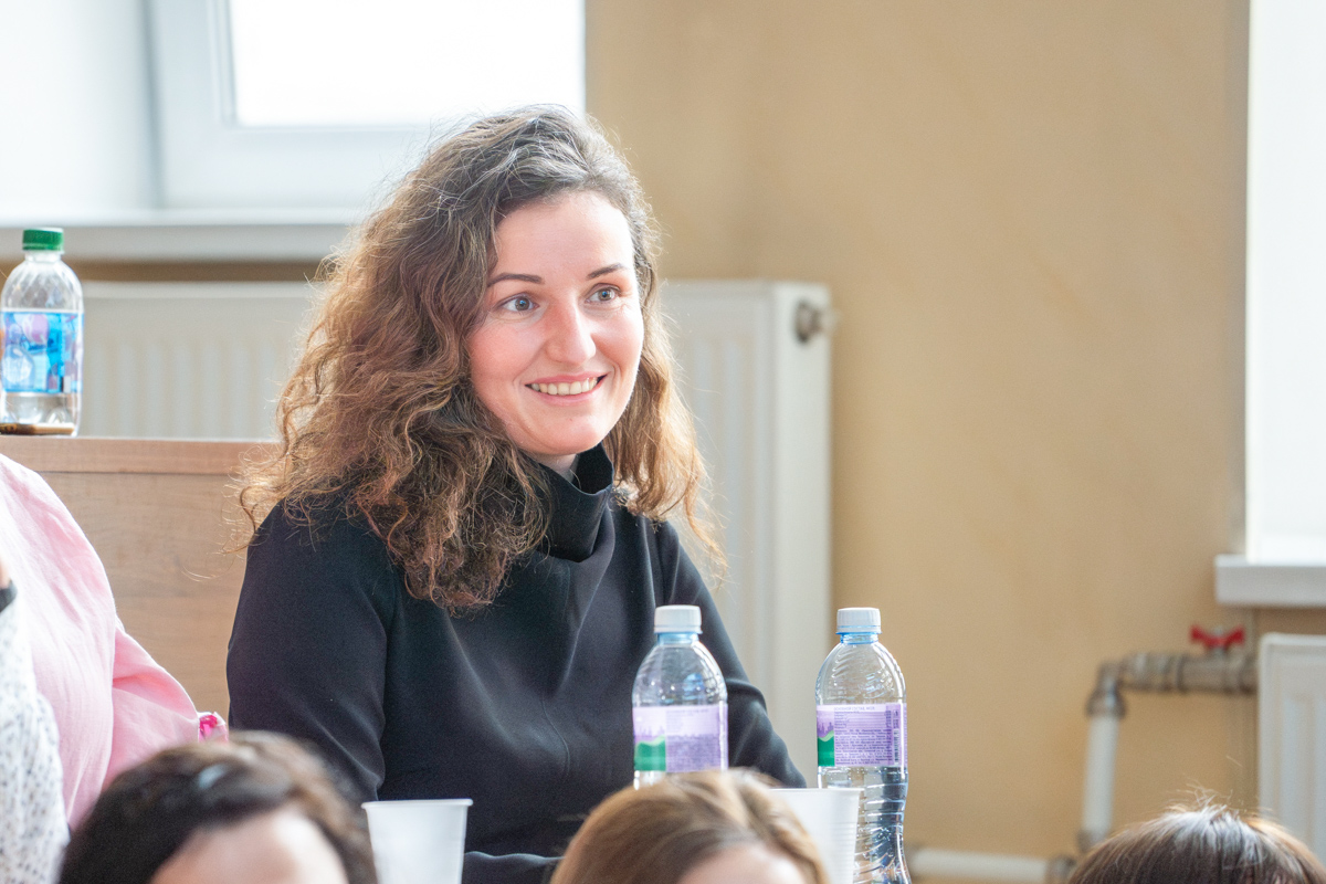 На открытии аудитории 