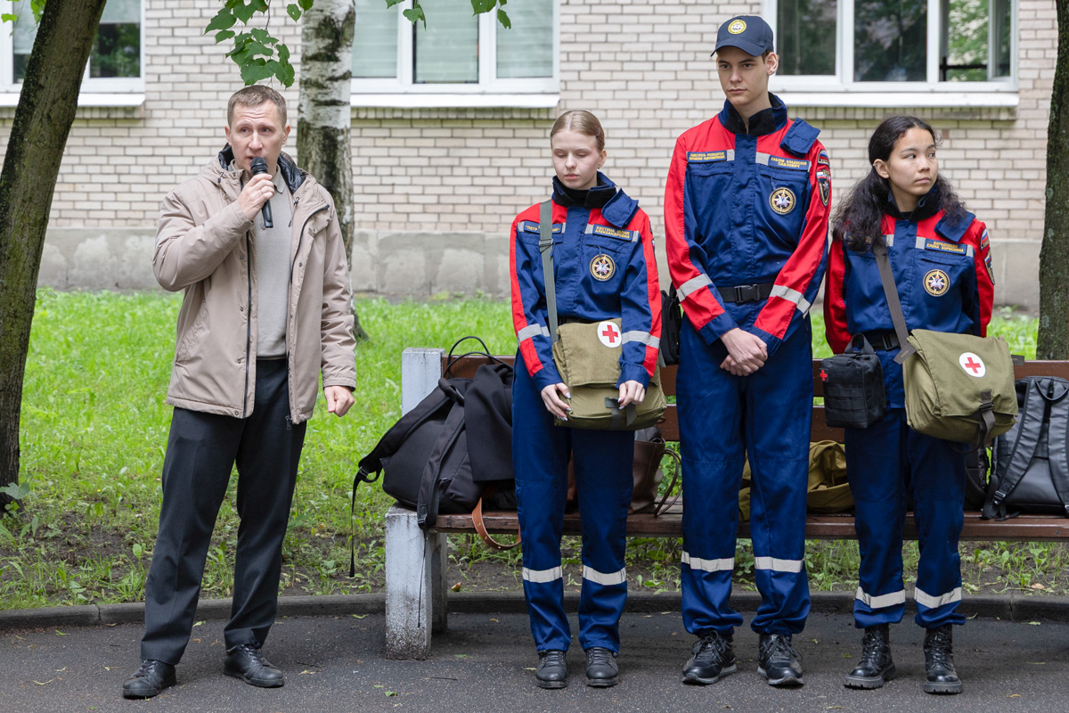 В общежитии Политеха прошла учебная тренировка по отработке действий при атаке БПЛА 