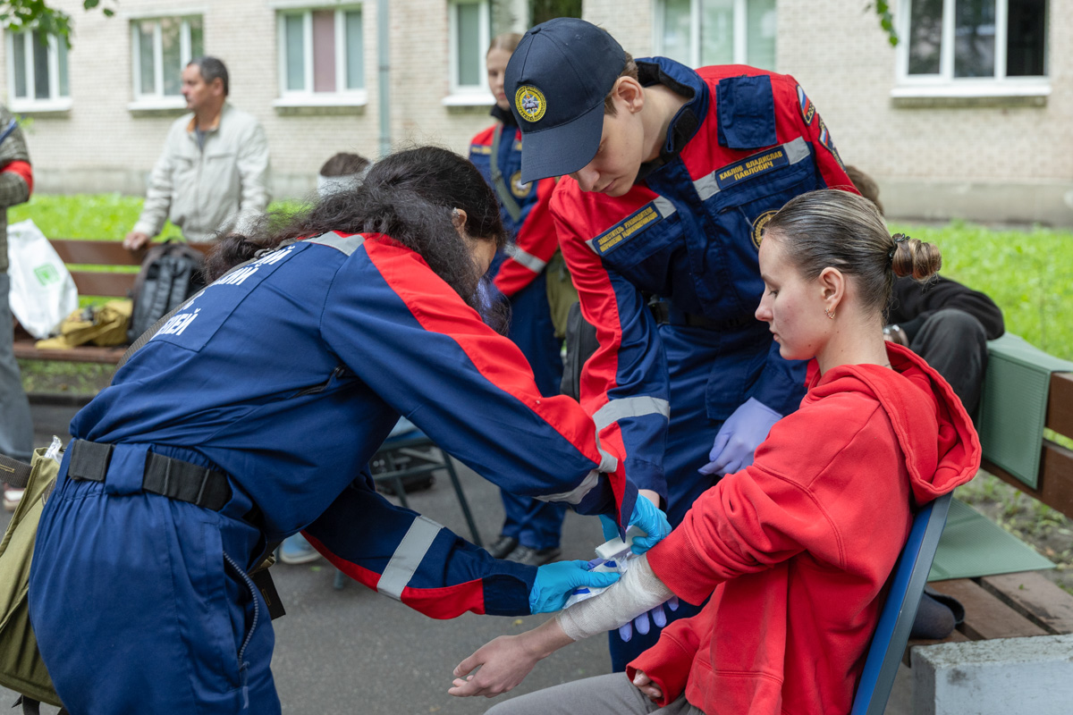 Участники всероссийского студенческого корпуса спасателей провели мастер-класс по оказанию первой медицинской помощи 