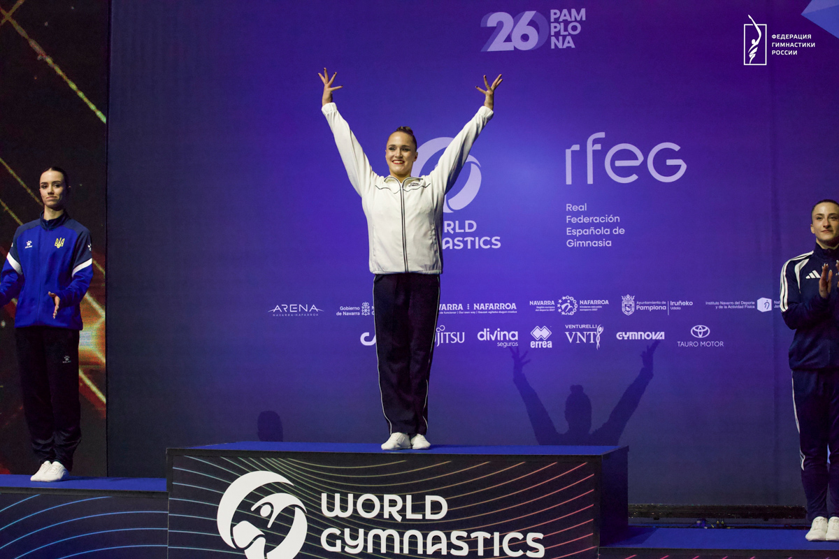 Анастасия Дмитриева выиграла чемпионат мира по аэробике после перелома ноги 
