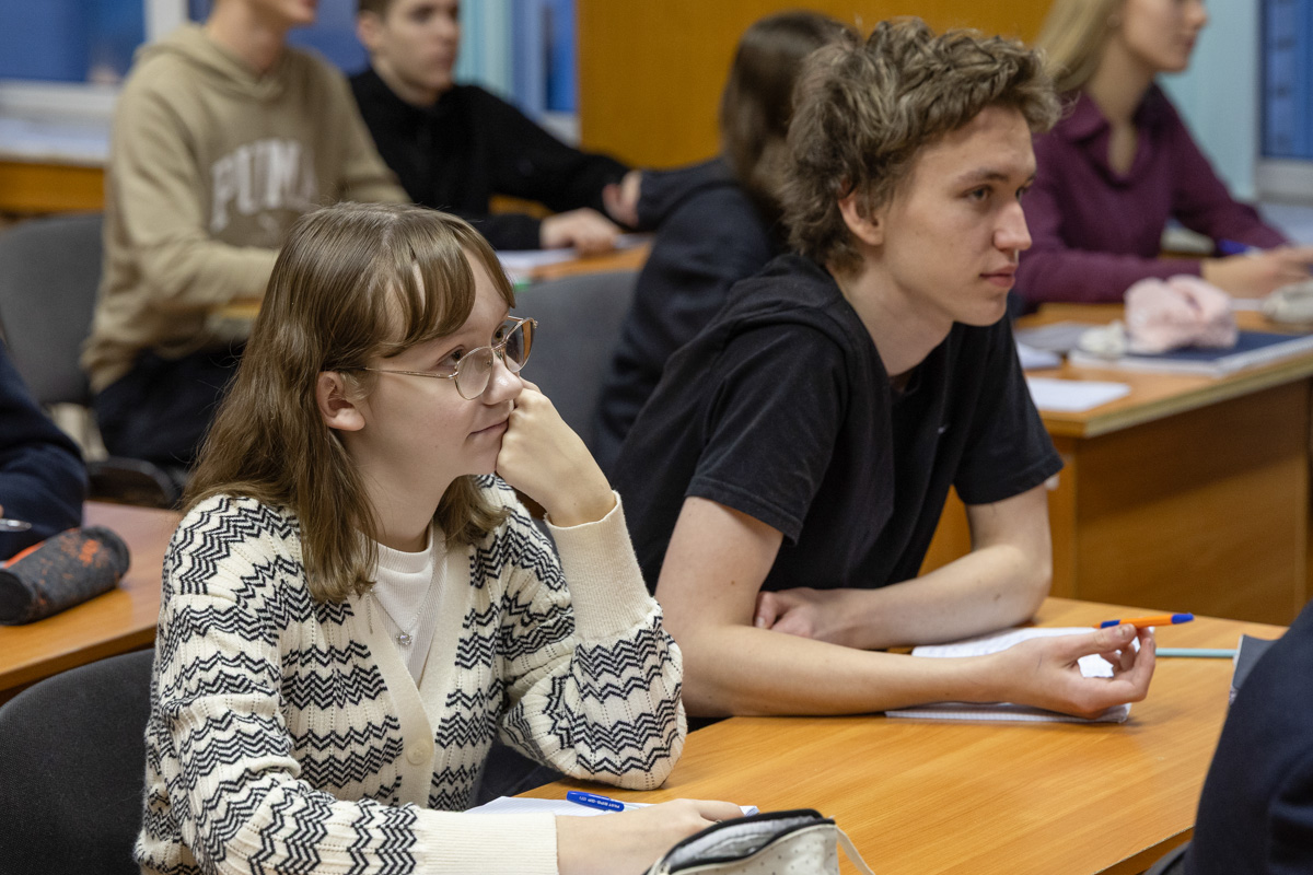 На уроке в лицее 