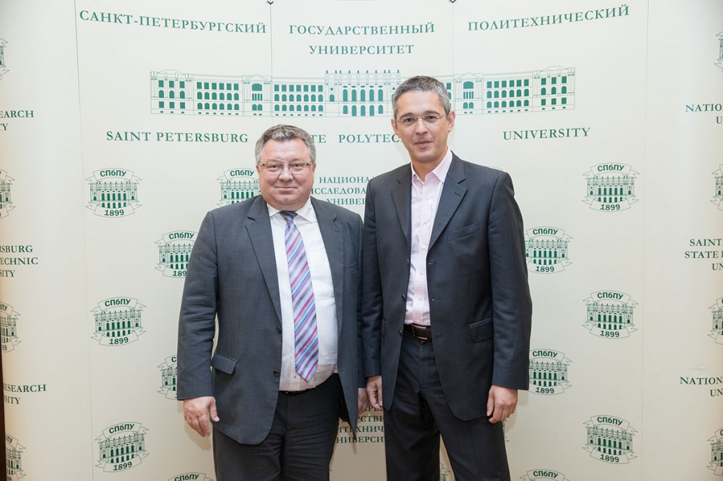 Ректор СПбПУ А.И.Рудской и Заместитель Министра образования и науки РФ А.Б. Повалко Ректор СПбПУ А.И.Рудской и Заместитель Министра образования и науки РФ А.Б. Повалко
