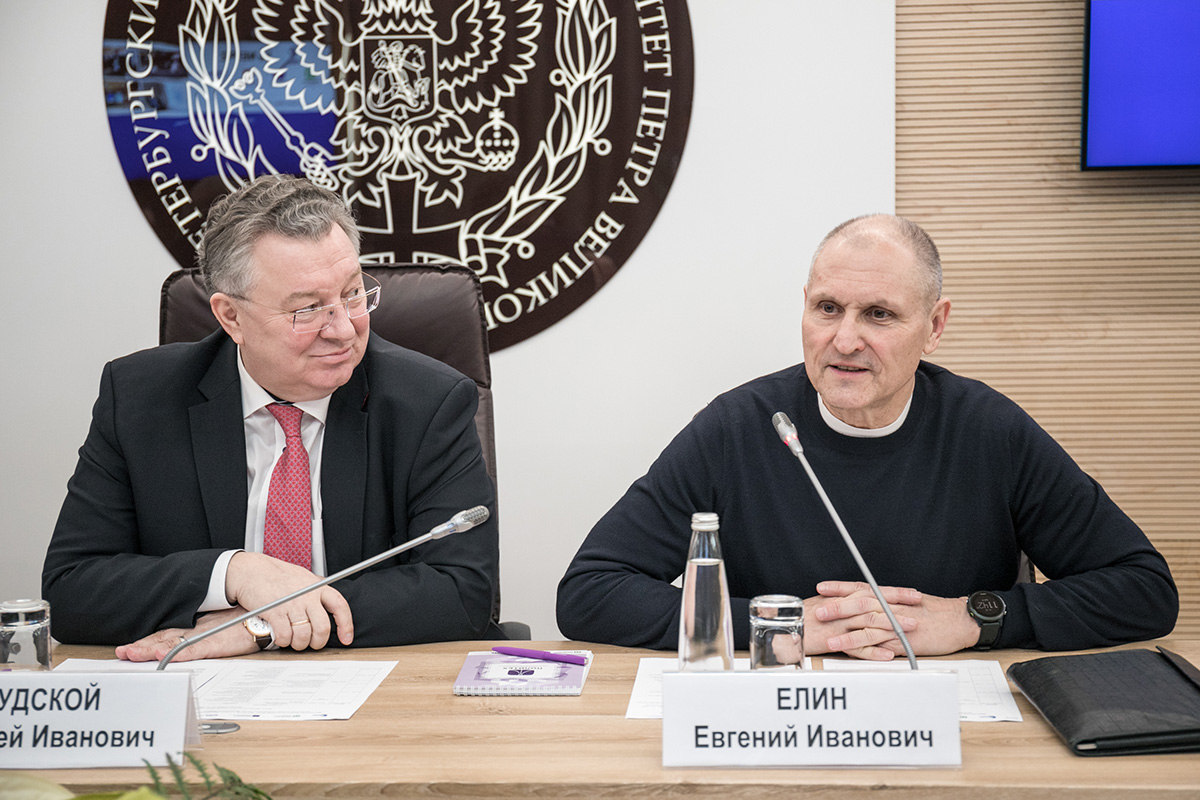 Ректор СПбПУ академик РАН Андрей РУДСКОЙ и вице-губернатор Санкт-Петербурга Евгений ЕЛИН Ректор СПбПУ академик РАН Андрей РУДСКОЙ и вице-губернатор Санкт-Петербурга Евгений ЕЛИН