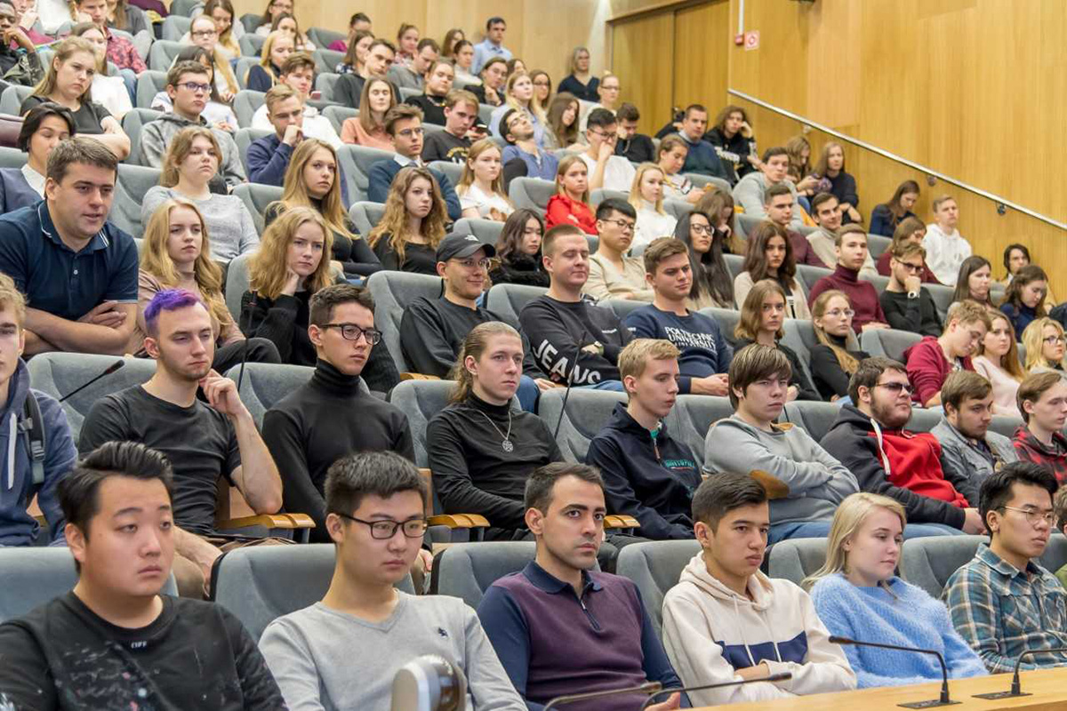 Лекцию посетили более 200 студентов СПбПУ 