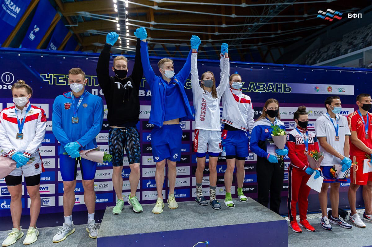 Сборная Санкт-Петербурга установила юношеский рекорд России в смешанной эстафете 4х100 вольными стилем 