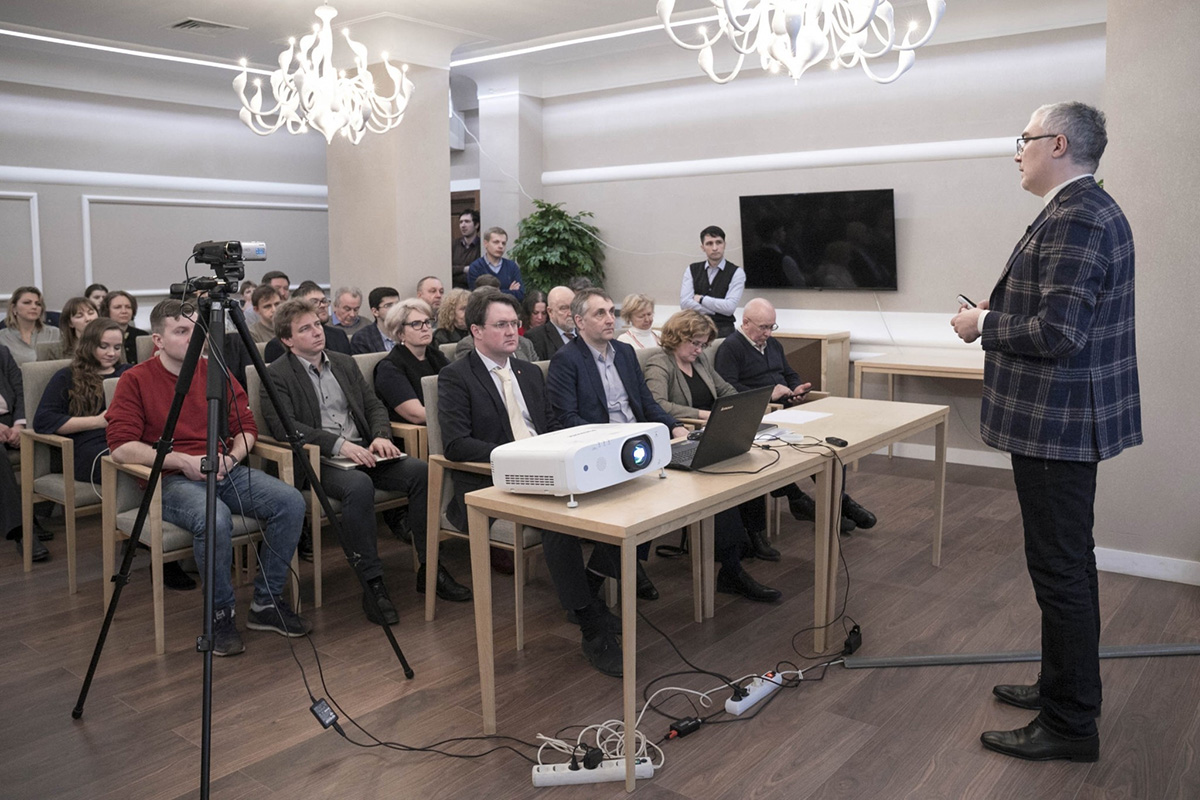 Лекцию Дмитрия ПЕСКОВА посетило руководство и ведущие сотрудники СПбПУ 