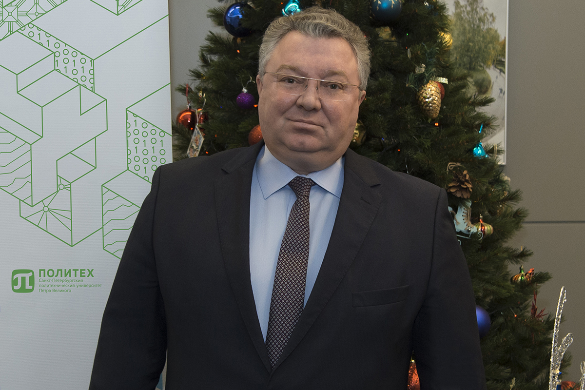 Поздравление ректора СПбПУ А.И. Рудского с Новым годом Поздравление ректора СПбПУ А.И. Рудского с Новым годом