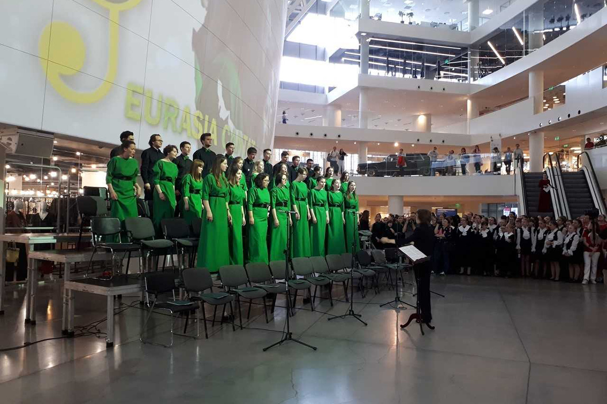 Камерный хор СПбПУ исполнил конкурсные произведения в категориях cмешанные хоры и духовная музыка 