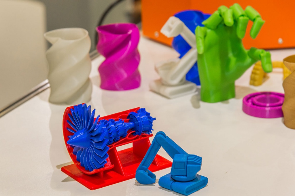 Трехмерные модели можно напечатать на 3D-принтере из самых разнообразных видов пластика