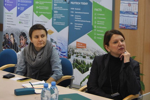 DAAD -это серьезная поддержка многих масштабных проектов СПбПУ ( Беате Кольберг- справа, Елена Смолоногина - слева)
