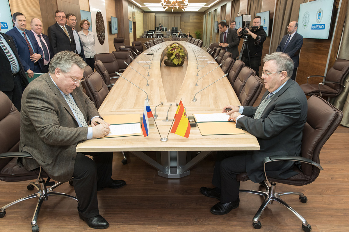 В 2018 году СПбПУ и Мадридский политехнический университет заключили договор о стратегическом партнерстве 