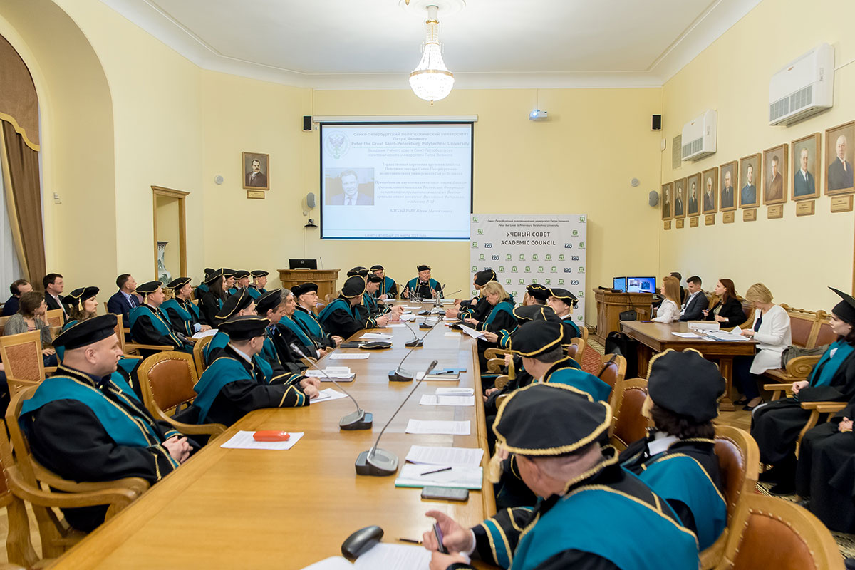 Торжественная церемония прошла в рамках заседания Ученого совета СПбПУ 