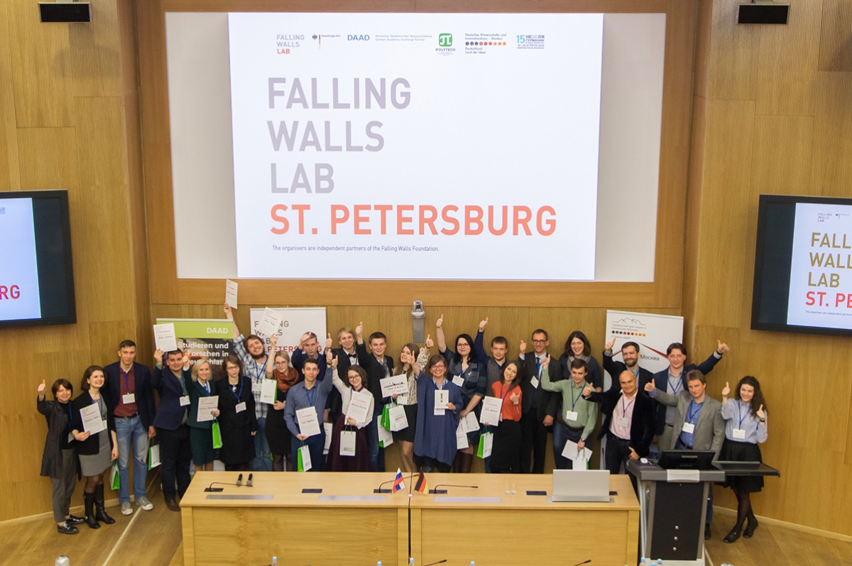 Участники, члены жюри и зрители получили большое удовольствие от прошедшего в СПбПУ международного соревнования Falling Walls Lab 