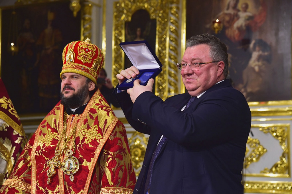А.И. Рудской был награжден памятной серебряной медалью святой мученицы Татианы