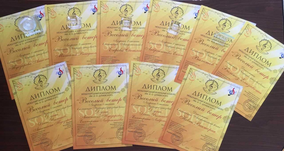 Дипломы победителей 