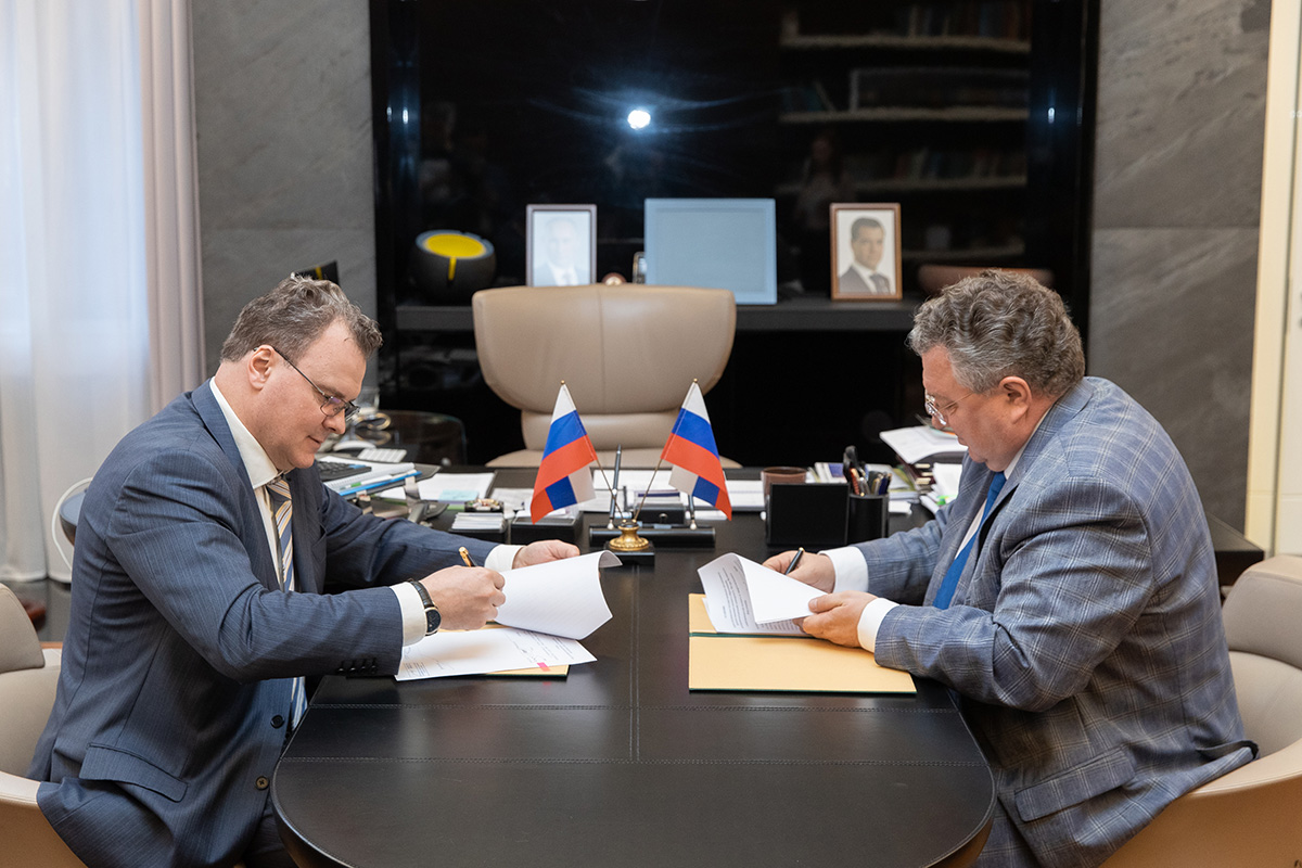 Андрей Рудской и Олег Егорычев подписали соглашение о сотрудничестве 