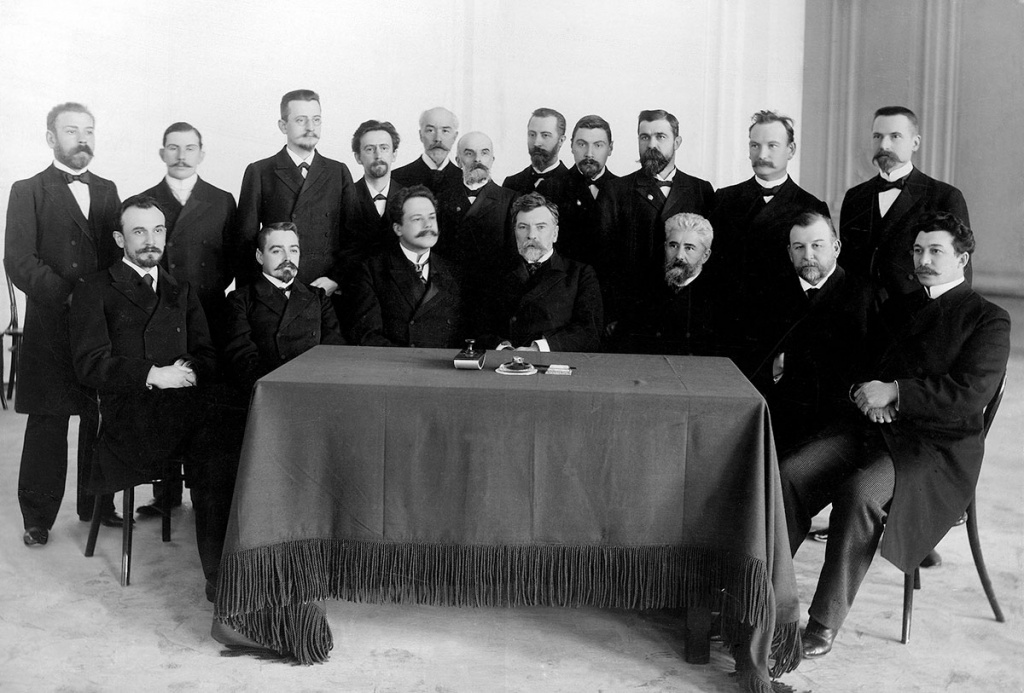В.И. Ковалевский и члены первого Совета Политехнического института.1902 В.И. Ковалевский и члены первого Совета Политехнического института.1902