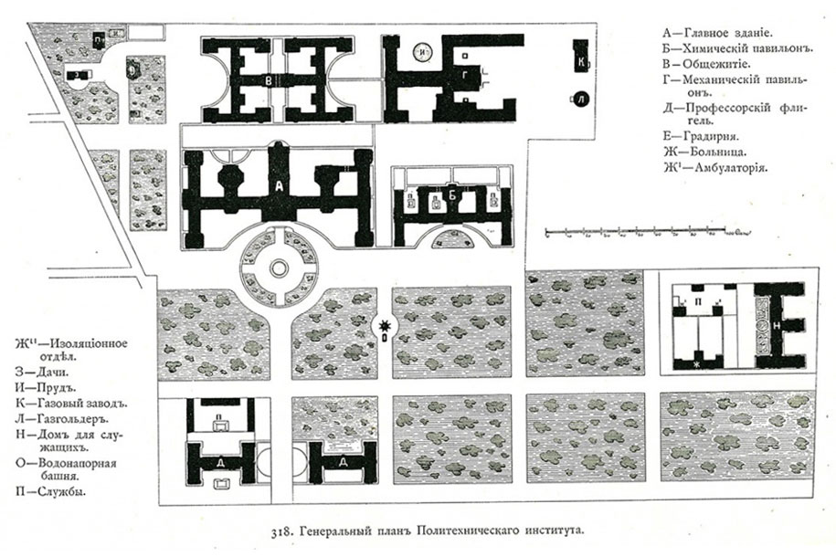 Политех карта корпусов