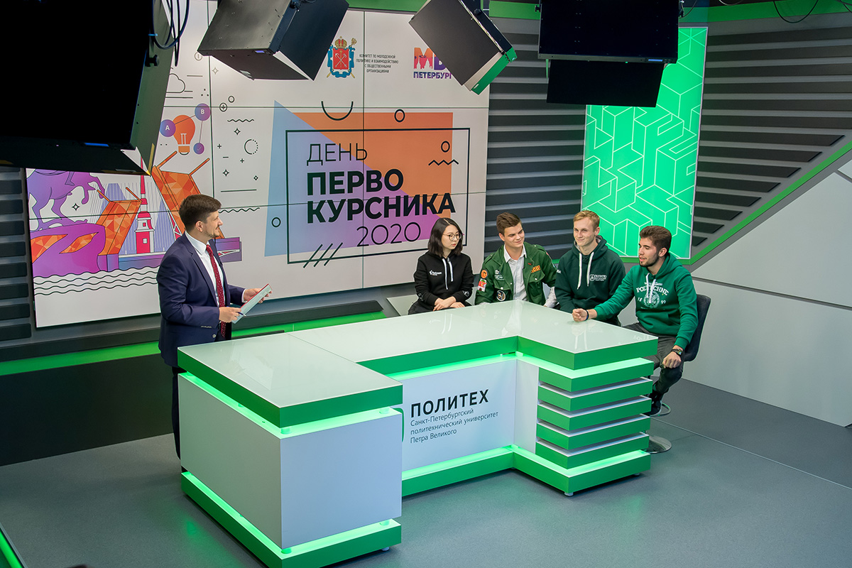 Телестудия Политеха первой вышла на связь в прямом эфире Дня первокурсника 