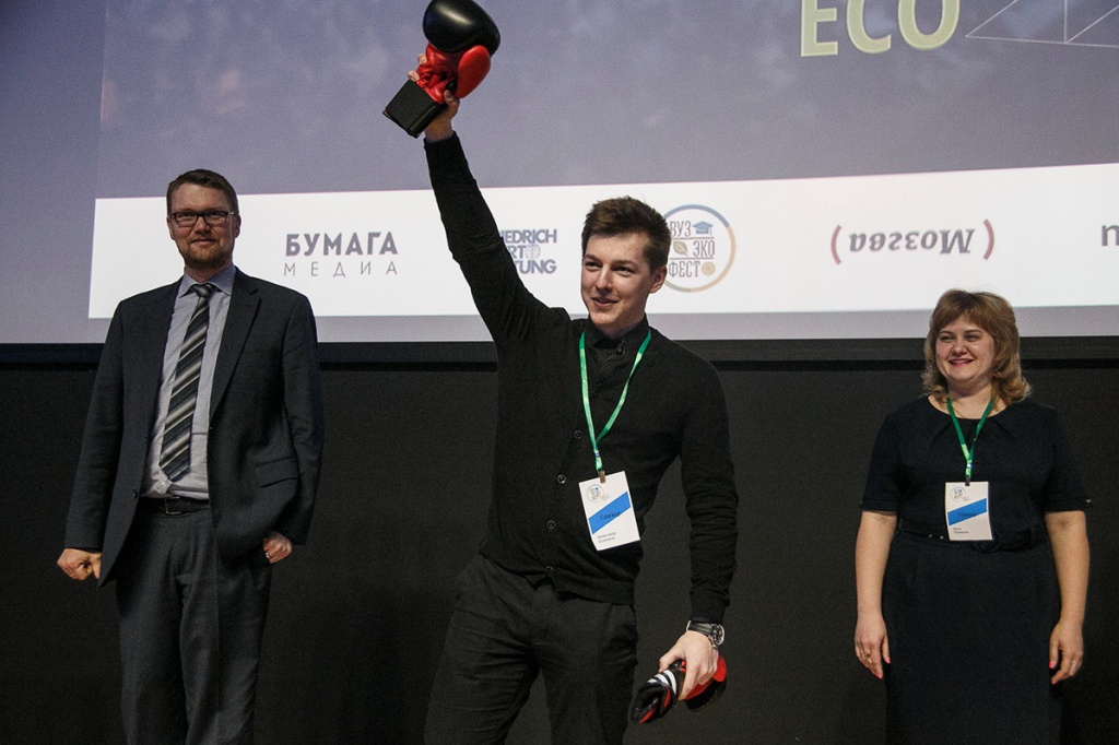 Студент Политеха Александр Козленок победил в межвузовском Science Slam Eco Студент Политеха Александр Козленок победил в межвузовском Science Slam Eco