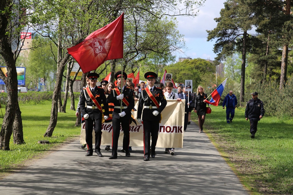 11 мая муниципальное образование Академическое организовало собственное шествие Бессмертного полка