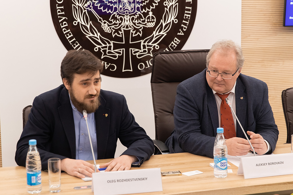 А.И. Боровков и Олег Рождественский на встрече с топ-менеджментом альянса 