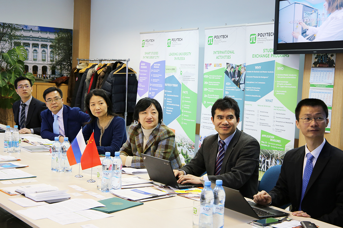 Официальная делегация университета Шанхая Цзяотун с визитом в СПбПУ 