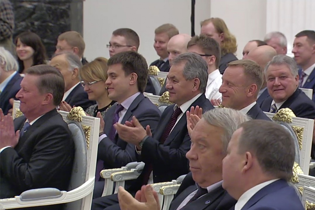На торжественной церемонии присутствовала вся научная элита страны - академики, молодые ученые, лауреаты премии предыдущих лет, руководители вузов и научных учреждений На торжественной церемонии присутствовала вся научная элита страны - академики, молодые ученые, лауреаты премии предыдущих лет, руководители вузов и научных учреждений