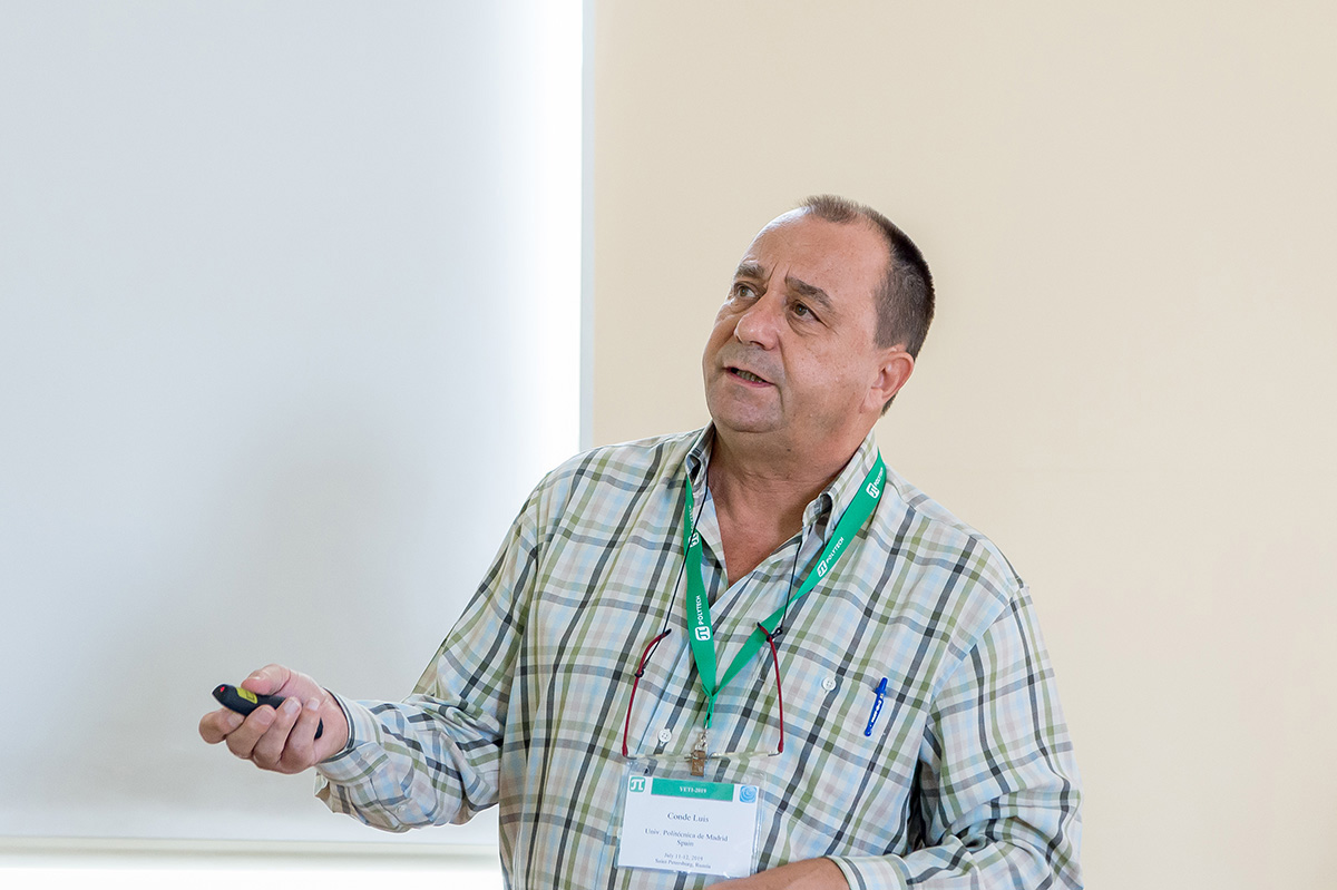 Профессор Мадридского политехнического университета Луис Конде во время визита в СПбПУ в 2019 году 
