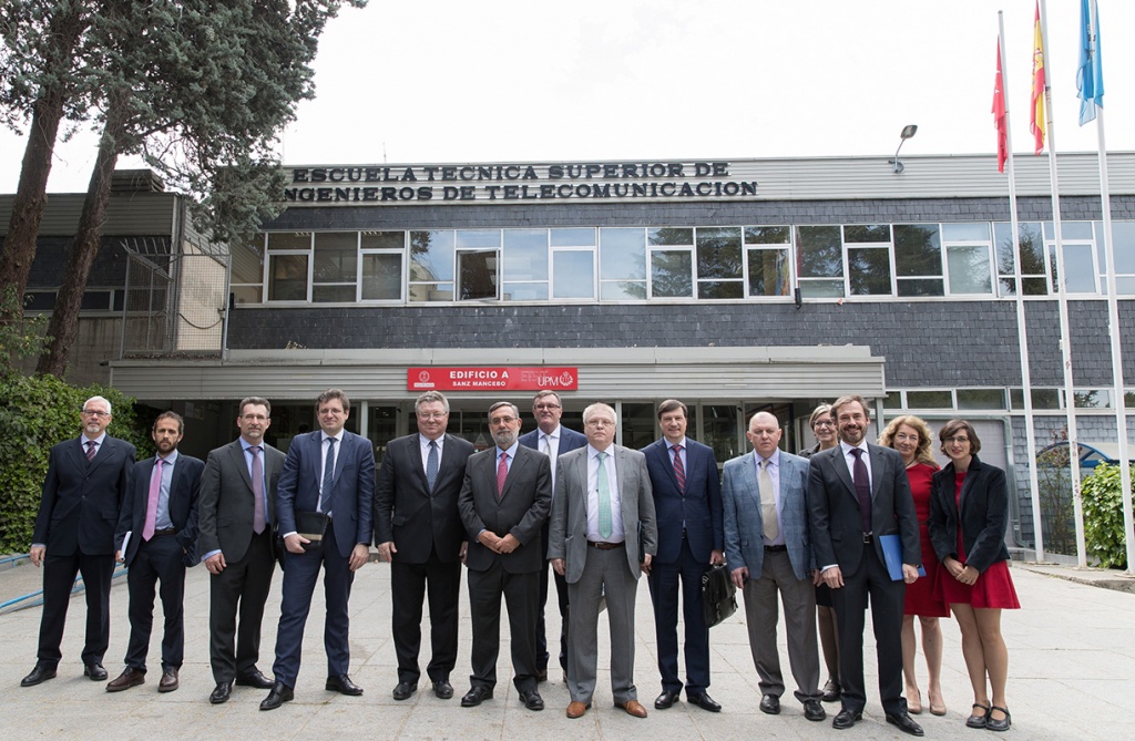  В рамках визита в Испанию делегация СПбПУ посетила Школу телекоммуникаций, входящую в состав Мадридского политехнического университета