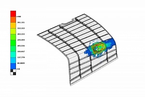 Ученые СПбПУ виртуально  испытали   стойкость киля МС-21 к попаданию птиц