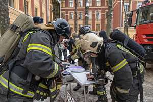В Политехе отработали действия при пожаре